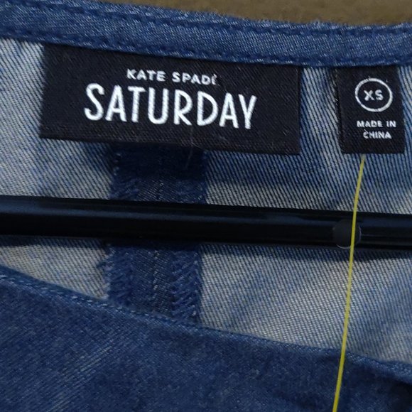 Kate Spade Saturday Let's Dance Chambray Dress NWT SIZE XS - Picture 2 of 6